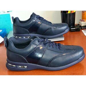 SIO MEN'S SHOES 12M SAXON SMOOTH PATENT LEATHER CASUAL SNEAKER AIR BOTTOMS